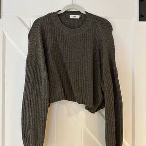 SET Active Cropped Crewneck Sweater